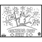 Fat Cat - Coloring Sheet-Canada Day