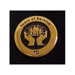 Lapel Pin - Gold Plated 24kt (10 year)