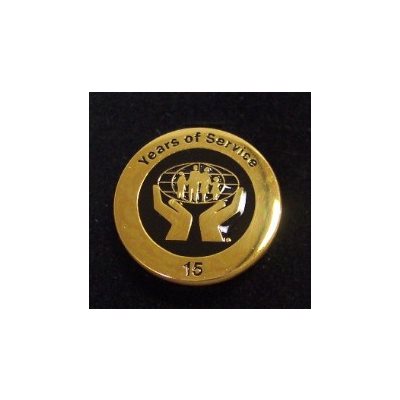 Lapel Pin - Gold Plated 24kt (15 year)