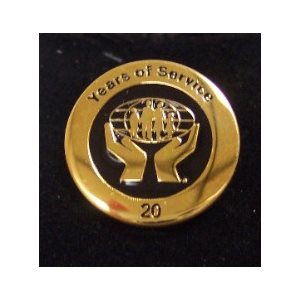 Lapel Pin - Gold Plated 24kt (20 year)